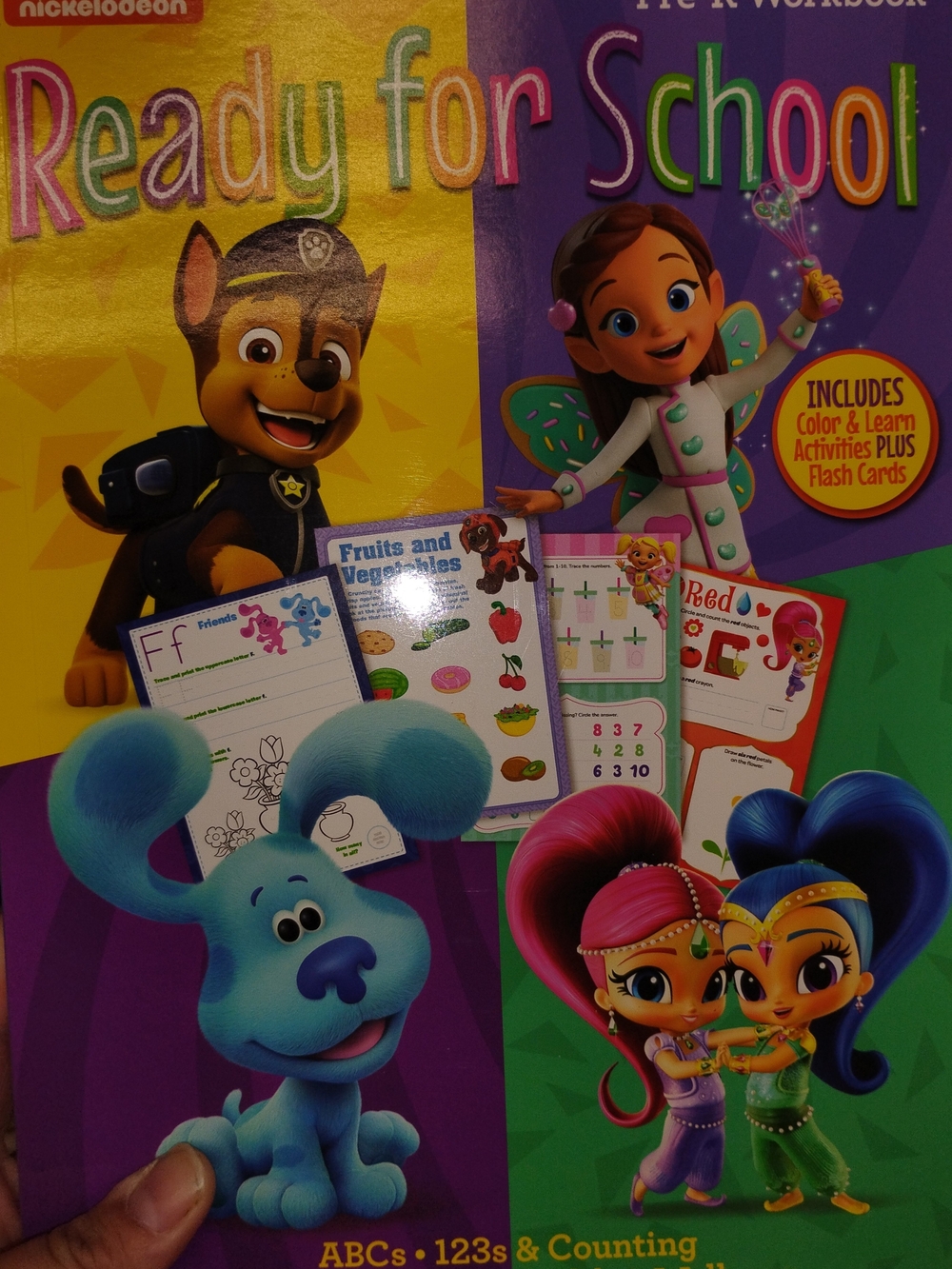 Nickelodeon Ready for School Kids Activity Book - Bright Multicolor